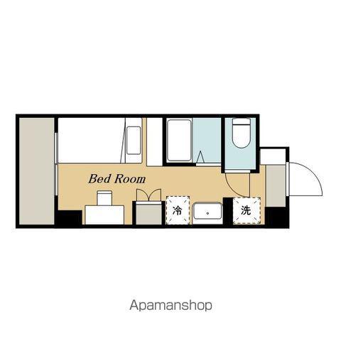 プライマルD三鷹(ワンルーム/4階)の間取り写真