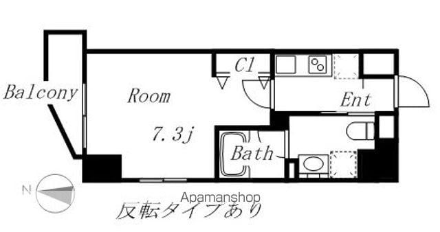カレント今池(1K/11階)の間取り写真