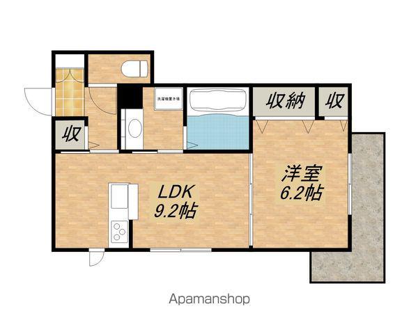 FREUDE(1LDK/2階)の間取り写真
