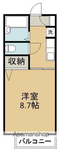 ブッシュ・クローバー(1K/1階)の間取り写真