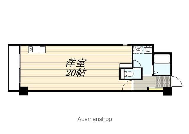 シティプレイス(ワンルーム/6階)の間取り写真