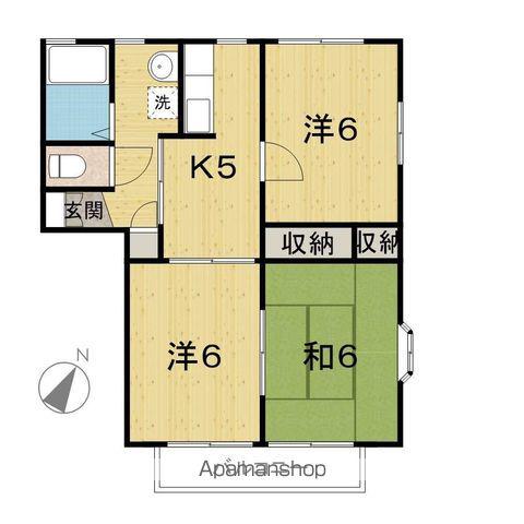 サンコープ二木(3K/1階)の間取り写真