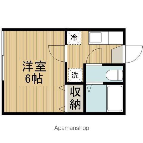 メゾンブランシェ(1K/2階)の間取り写真