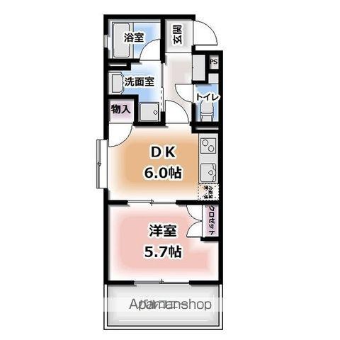 タウンコート人宿町(ワンルーム/11階)の間取り写真