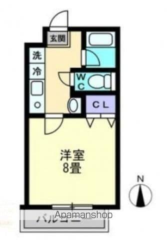 クレアール・ノグチ(1K/1階)の間取り写真