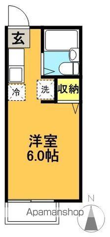 グリンハウス(1K/2階)の間取り写真