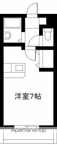 エレガンスメゾン1(ワンルーム/1階)の間取り写真