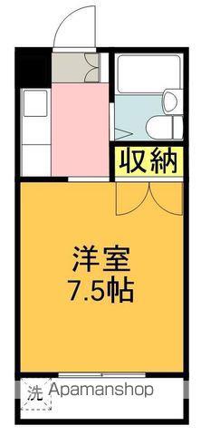 大岡駅前ハイツ(1K/3階)の間取り写真