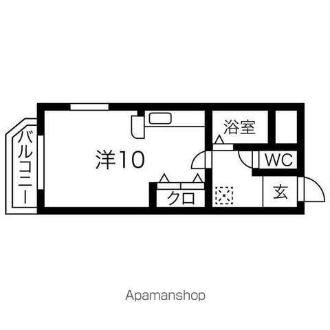 プリミエール大和通(ワンルーム/3階)の間取り写真