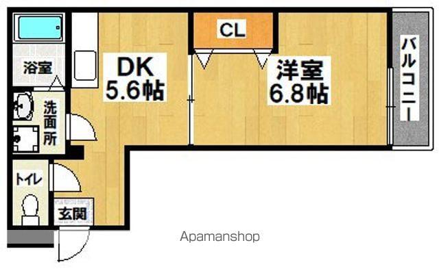 FELIZ諏訪ノ森(1DK/3階)の間取り写真
