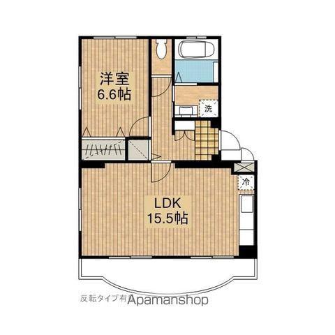 グリーンテージⅡ(1LDK/3階)の間取り写真