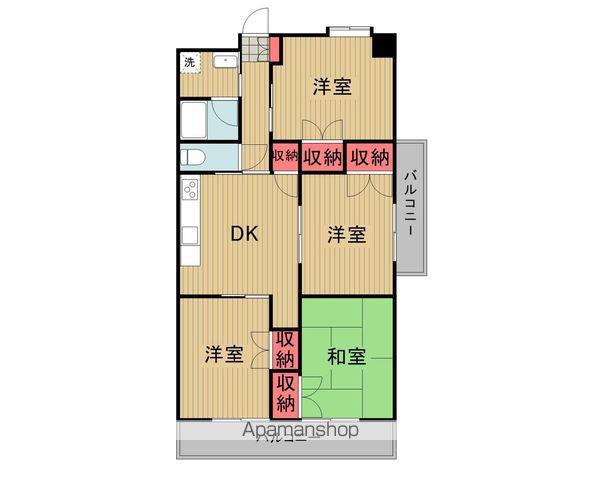 マルイカトレアマンション(4LDK/7階)の間取り写真