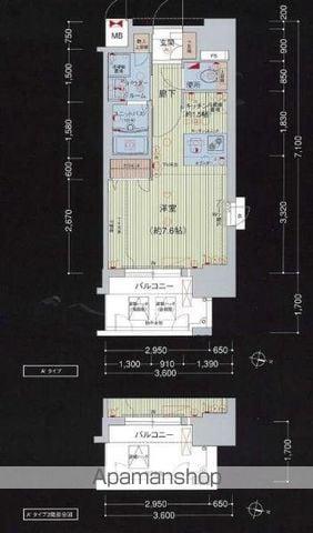 プレサンス名古屋STATIONビーフレックス(ワンルーム/10階)の間取り写真