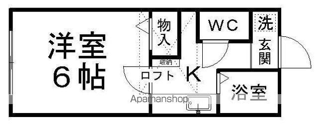 セブンハイム(1K/1階)の間取り写真