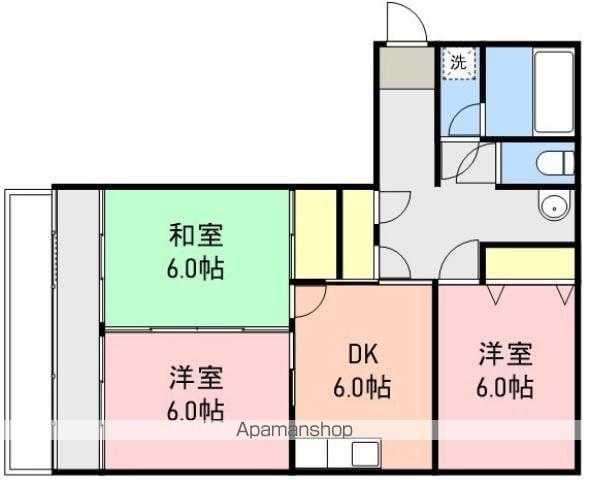 TSコーポ(3DK/2階)の間取り写真