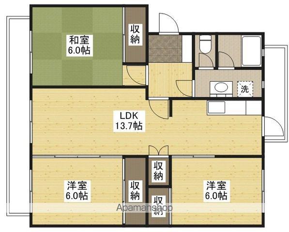 KSB SATSUKIGAOKA 3号棟(3LDK/3階)の間取り写真