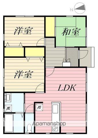 鹿島臨海鉄道 鹿島神宮駅 徒歩12分 1階建 築9年(3LDK)の間取り写真