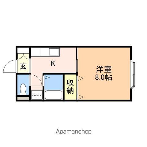 プレミール(1K/1階)の間取り写真