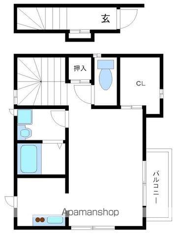クライネン(1K/2階)の間取り写真