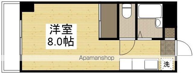 パルティール21(ワンルーム/4階)の間取り写真