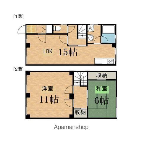 京王電鉄京王線 聖蹟桜ケ丘駅 徒歩18分 2階建 築41年(2LDK)の間取り写真