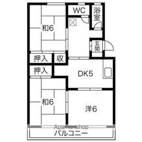 プレアール大垣東前(3LDK/4階)の間取り写真