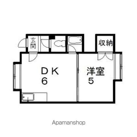 ハウスリッツ(1DK/3階)の間取り写真