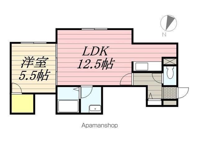 レストヒルズ菊水(1LDK/2階)の間取り写真