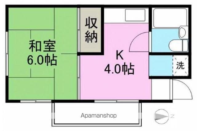 浅田ビル(1K/4階)の間取り写真