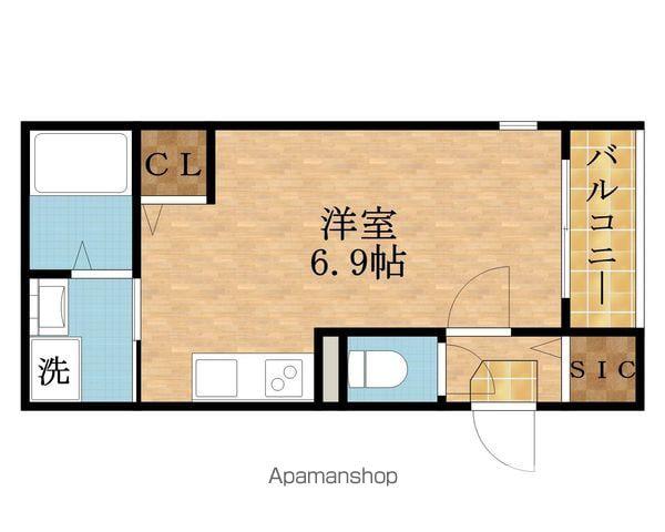 セント・レナーズ大阪城東(ワンルーム/1階)の間取り写真