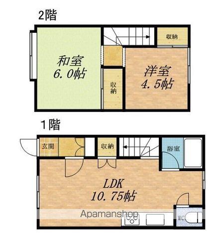メゾンド新光Ⅱ(2LDK/1階)の間取り写真