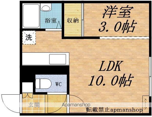 ハイツ東雲II(1LDK/1階)の間取り写真