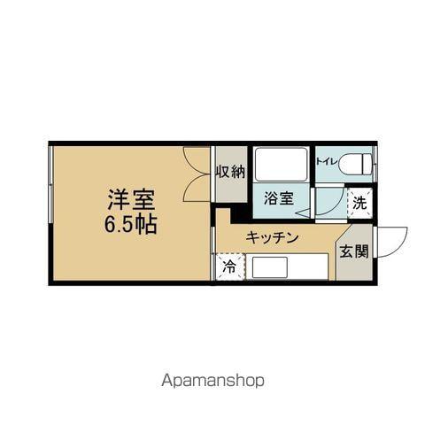 メゾンヒロリア(1K/2階)の間取り写真