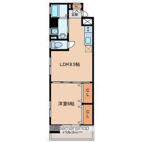 メゾンほおづきⅠ(1LDK/2階)の間取り写真