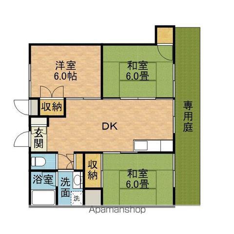 サンシャイン茨木PART2(3DK/1階)の間取り写真
