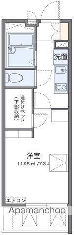 レオパレスワッフル(1K/2階)の間取り写真