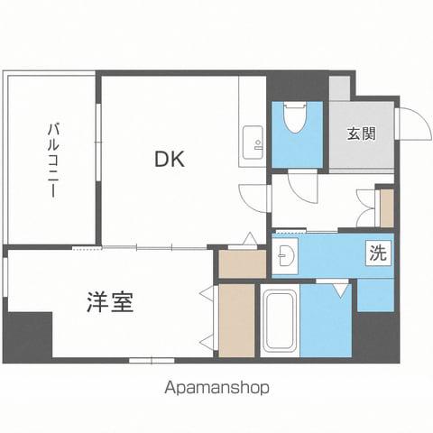 MODERN PALAZZO九大医学部前(1DK/5階)の間取り写真