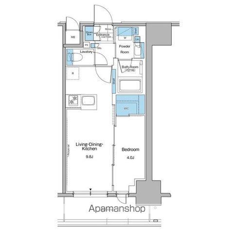 ルフォンプログレ秋葉原マークス(1LDK/7階)の間取り写真