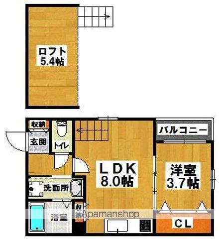 マリンコート堺(1LDK/1階)の間取り写真