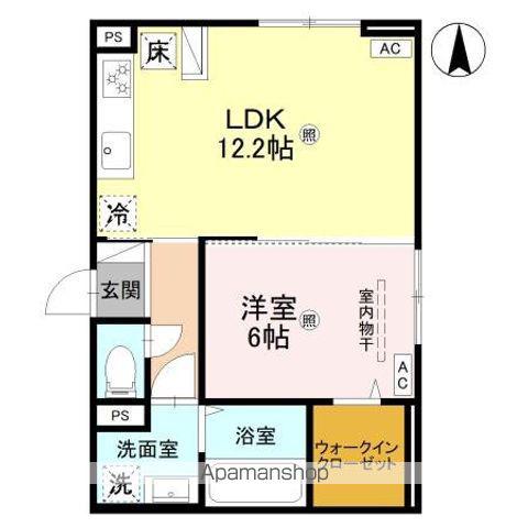 RETORIA阪南町(1LDK/1階)の間取り写真