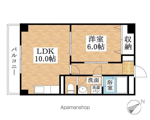 MTGビル(1LDK/2階)の間取り写真