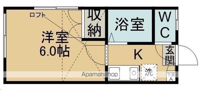 ユーゴーハイム(1K/1階)の間取り写真