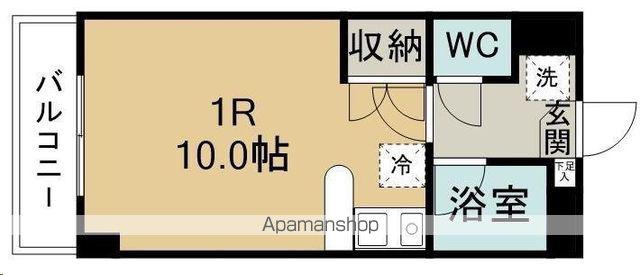 ウィンベルデュエット仙台北山Ⅱ(ワンルーム/4階)の間取り写真