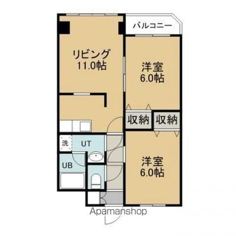 ソシアルマンション・リードⅠ(2LDK/2階)の間取り写真