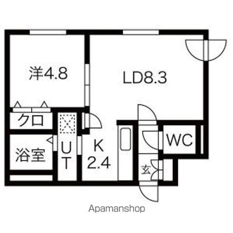 FELSENⅡ(1LDK/1階)の間取り写真