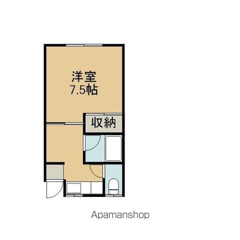 コーポフジ(1K/2階)の間取り写真