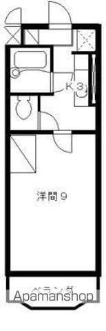 アビタシオン天王III(1K/2階)の間取り写真
