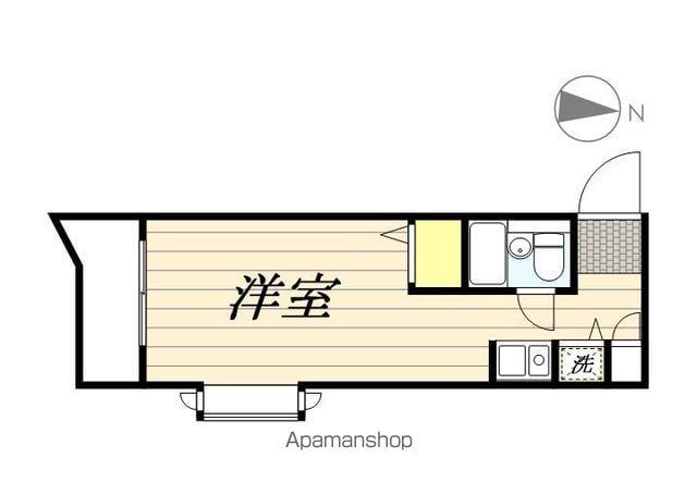 ラレーブ津田沼Ⅳ(ワンルーム/3階)の間取り写真