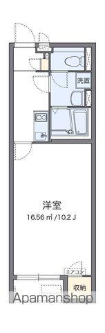 クレイノウイングワード感田(1K/1階)の間取り写真