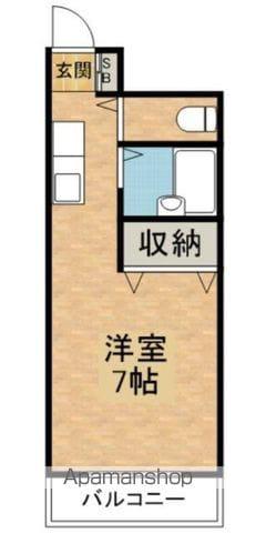 ドミールタカラ(ワンルーム/1階)の間取り写真